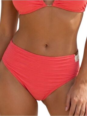 ArteSAnDs Aria Monet High Waist Ribbed Bikini Swim Bottom Plus Size 10 NWT